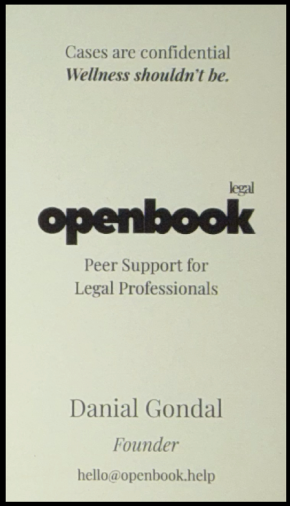 OpenBook - Legal: Peer-support for legal professionals